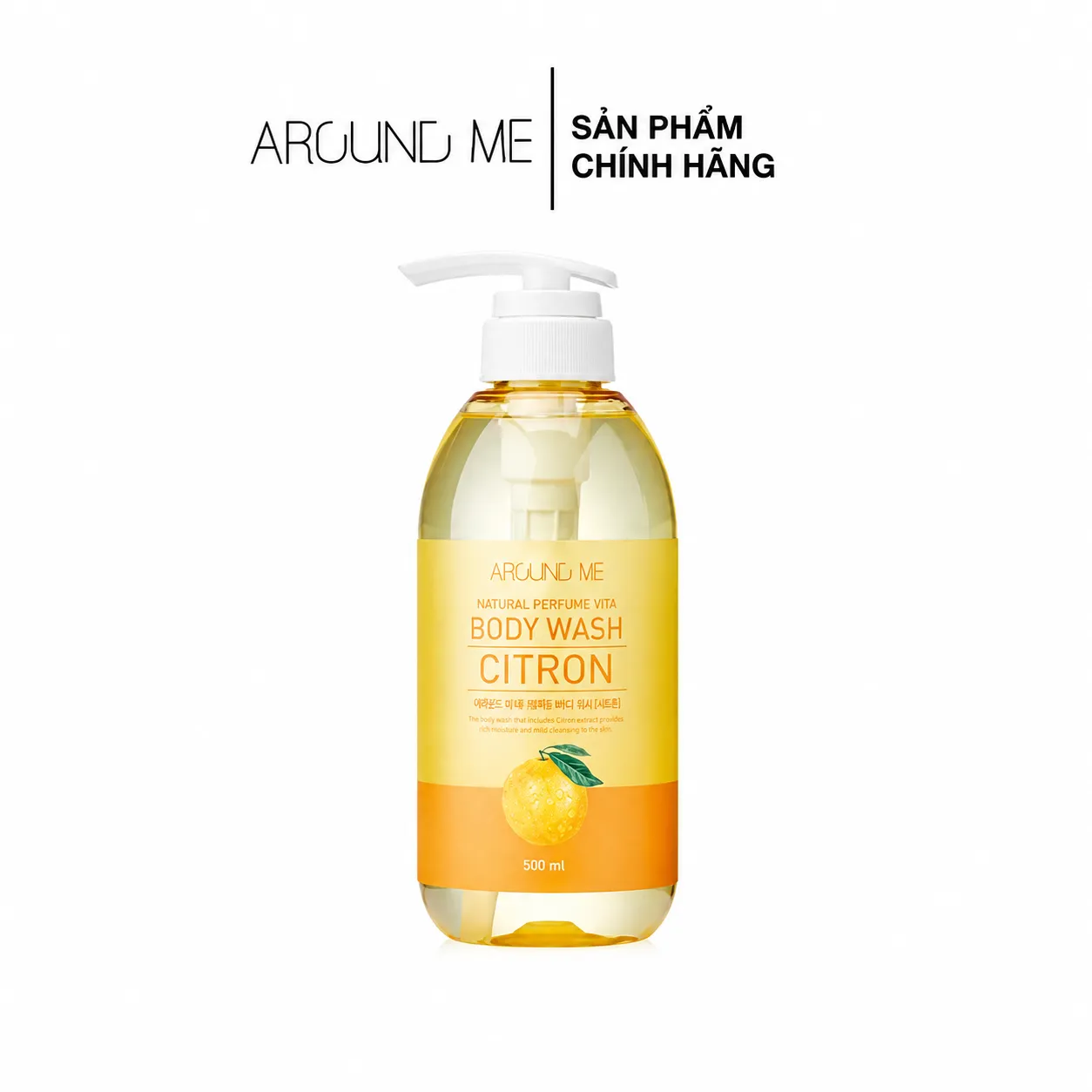 Sữa tắm nước hoa trắng da hương Citron – Vita Body Gel Wash Citron 500ml
