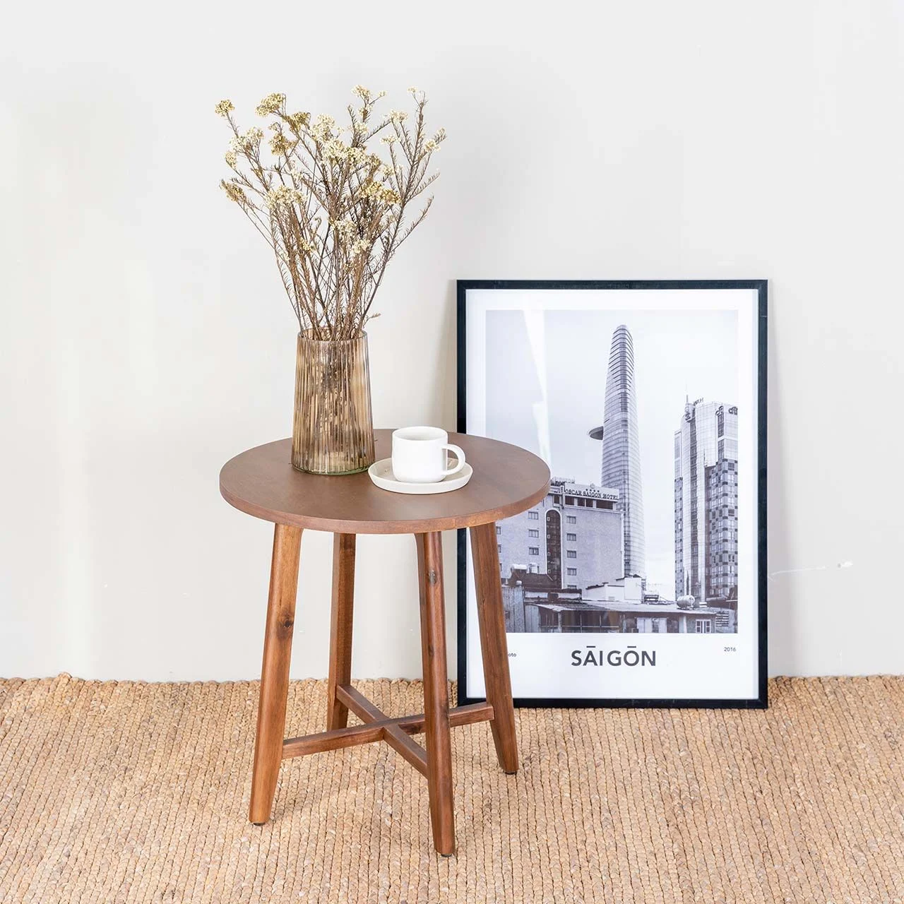 Bàn Sofa – Bàn Cafe – Bàn Trà Tròn Cao Gỗ MOHO OSLO 901