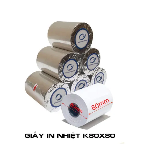 Giấy in nhiệt K80×65 (Ø65)